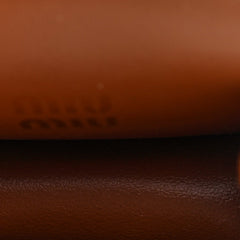 Nappa Flap Pouch Bag Charm Cognac Orange