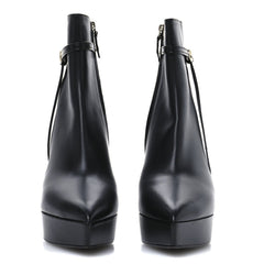Calfskin LV Roxy Platform Ankle Boots 41 Black
