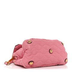 Nappa Padded Top Handle Bag Geranio