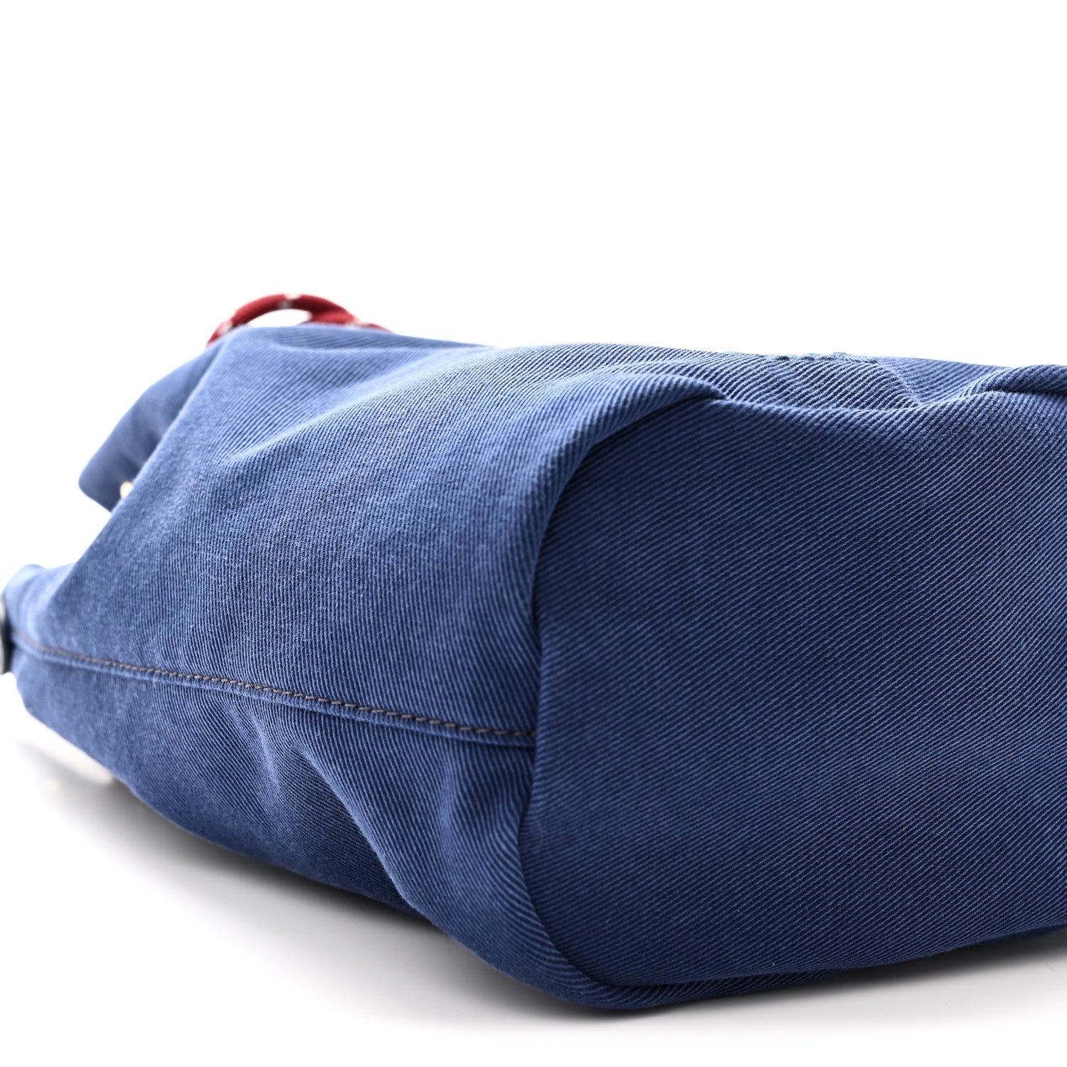 Canvas Gabardine Pouch Bucket Bag Indaco Amaranto
