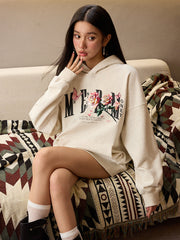 MEDM Rose Embroidered Hoodie