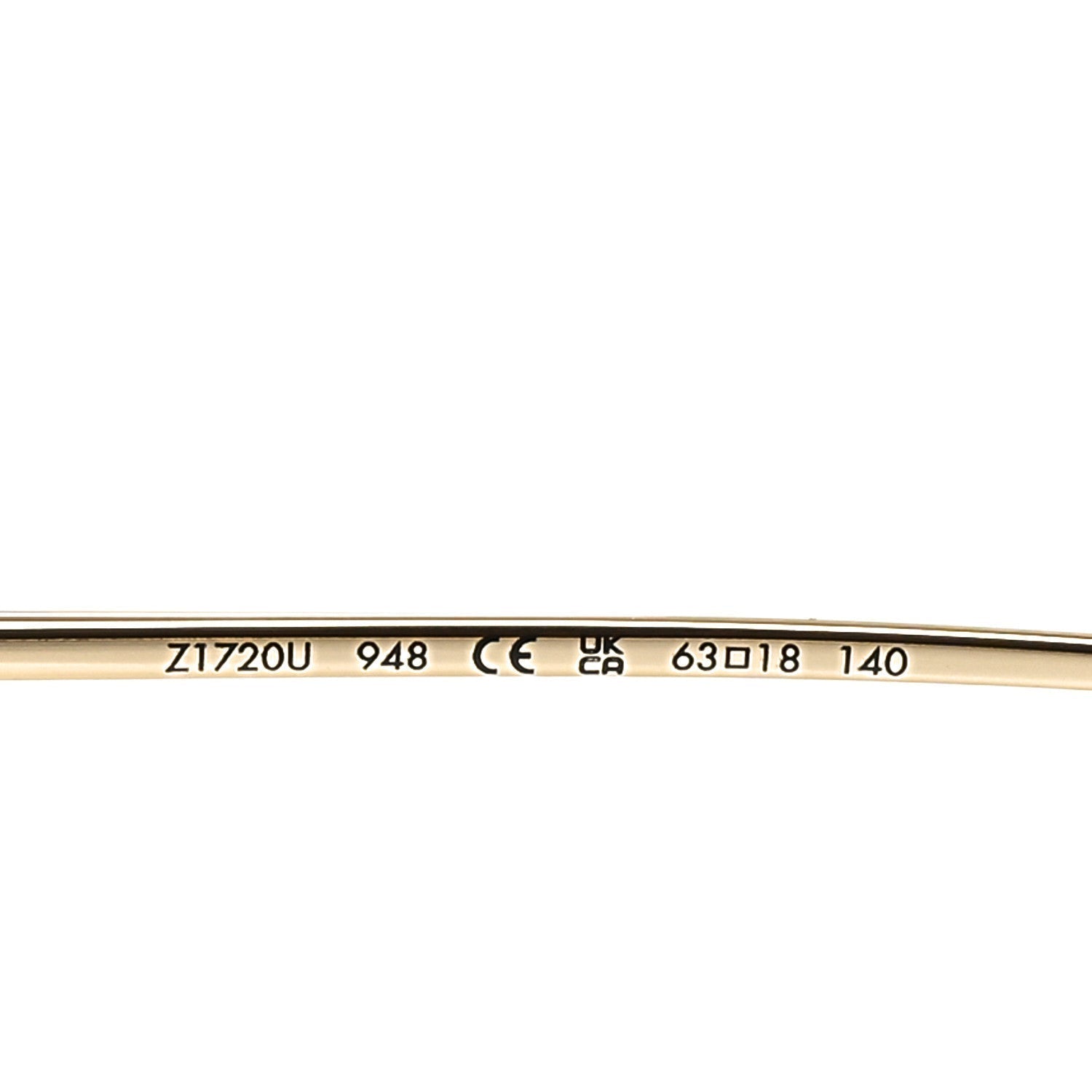 Metal LV Charm Cat Eye Sunglasses Z1720U Gold
