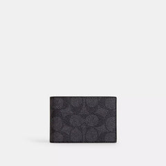 Coach Outlet Compact Billfold Wallet In Signature Canvas