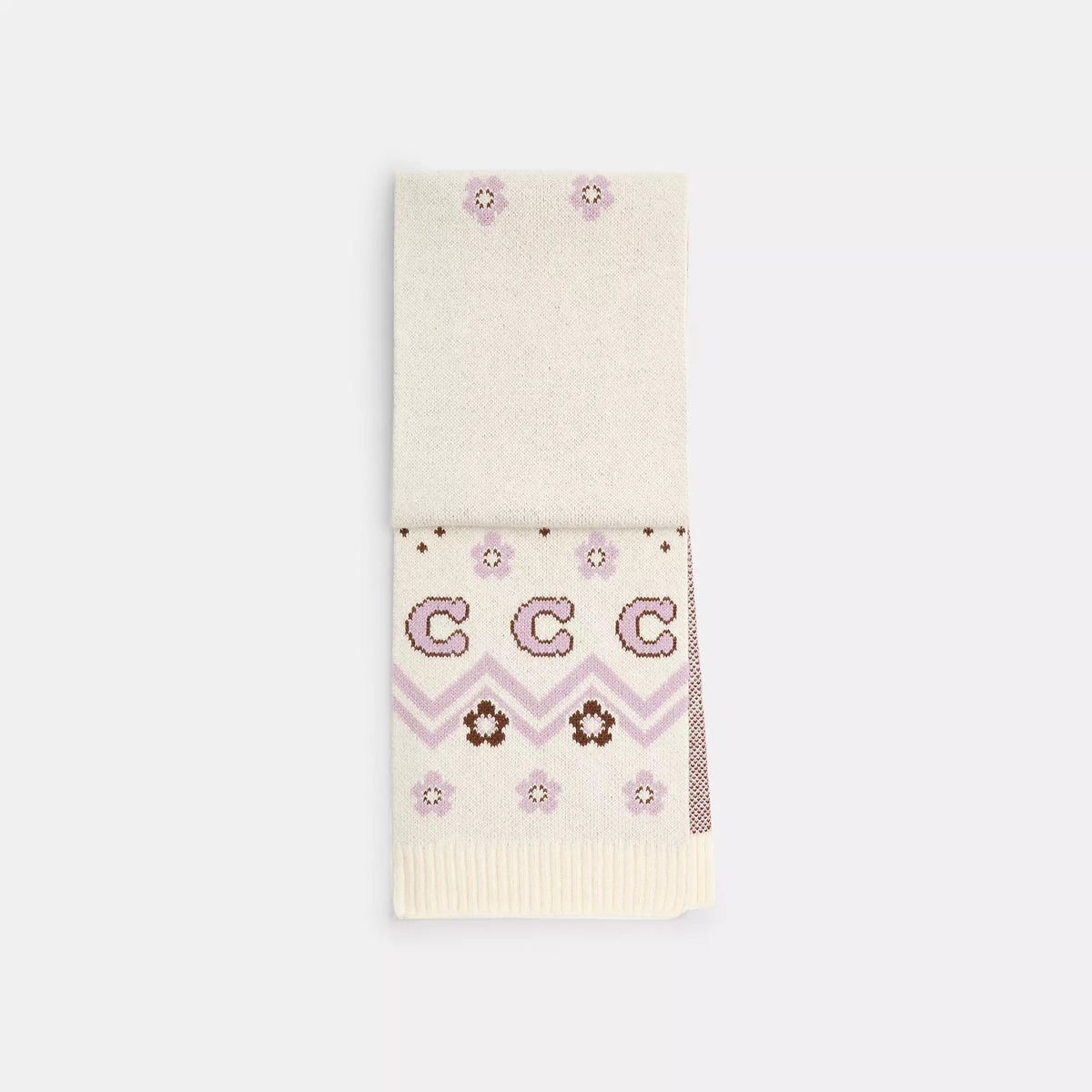 Coach Outlet Fair Isle Print Knit Muffler