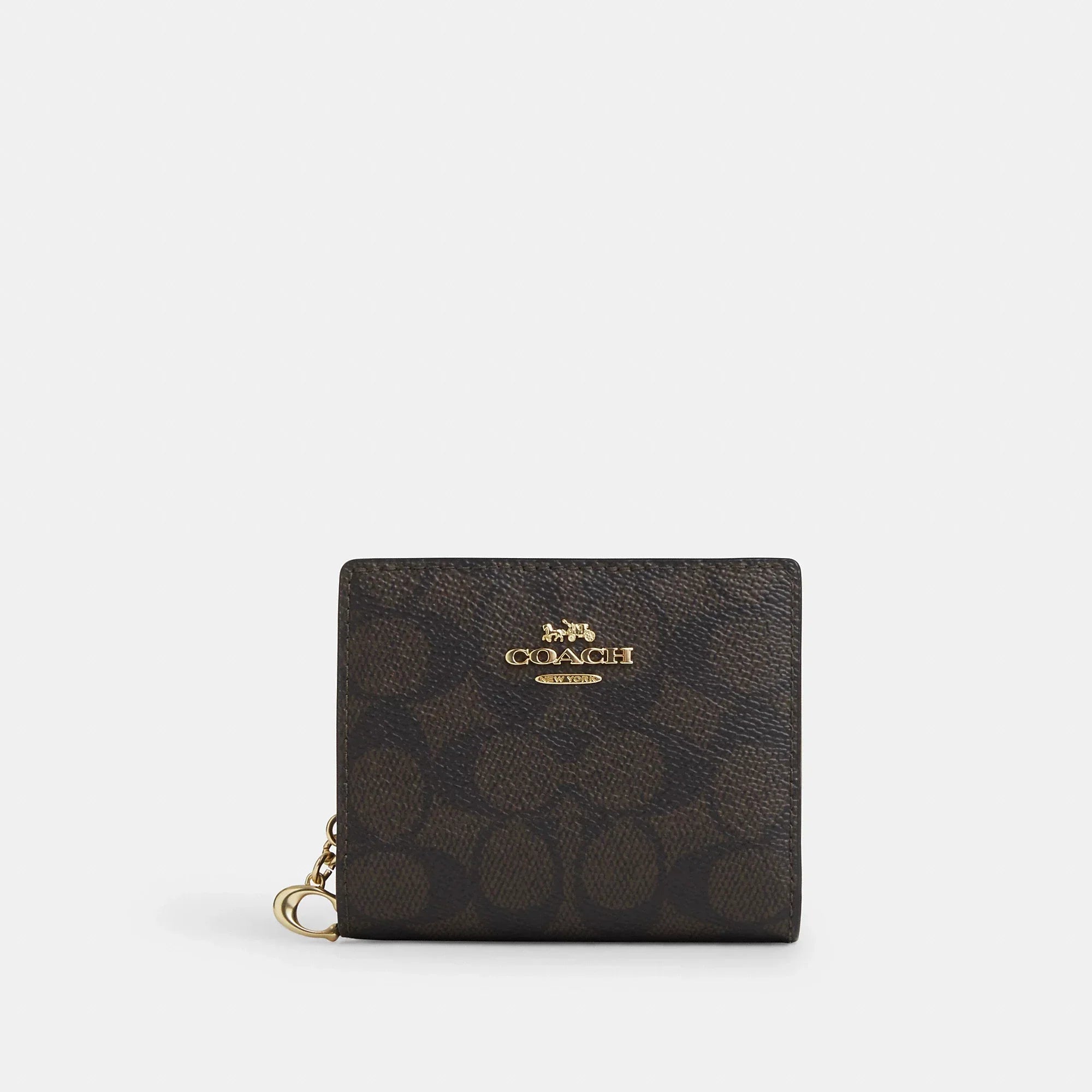 Coach Outlet Snap Wallet In Signature Canvas