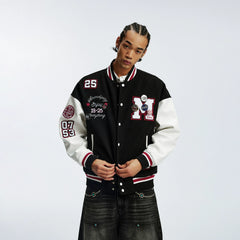 MEDM 7th Anniversary Exclusive Outdoor Style Casual Baseball Jacket American Trendy Men's and Women's Loose Stand up Collar Jacket
