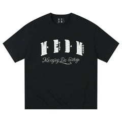MEDM Pearl Lace Patch Embroidery Tee