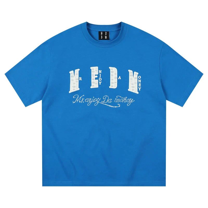 MEDM Pearl Lace Patch Embroidery Tee