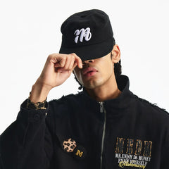 MEDM flat top casual retro versatile striped hat retro street minimalist small label embroidered duck tongue hat for men and women