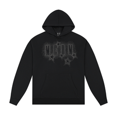MEDM Rhinestone Star & Logo Hoodie