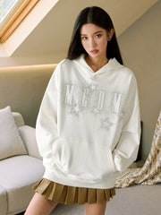 MEDM Rhinestone Star & Logo Hoodie