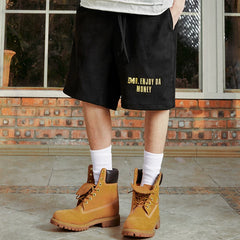MEDM25SS pure logo basic shorts men's casual straight leg pants women's summer American retro loose wide leg pants trend