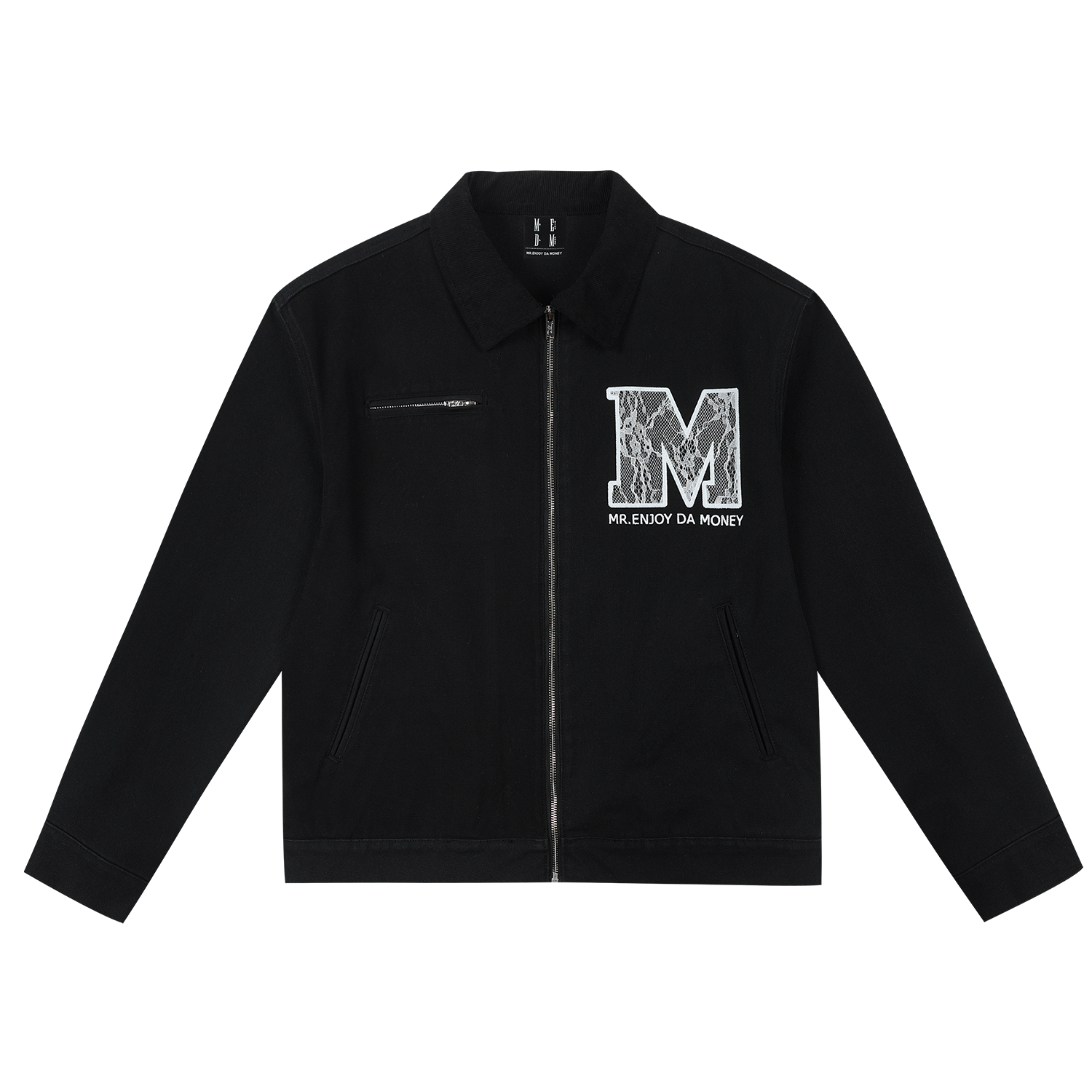 MEDM lace Detroit casual lapel jacket for couples, trendy American retro loose jacket for spring and autumn