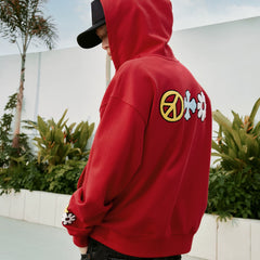 MEDM Fun Letter Colorful Large Mlogo Casual Hoodie with Velvet Sweatshirt Trendy Brand Men's and Women's Spring and Autumn Hoodie Coat