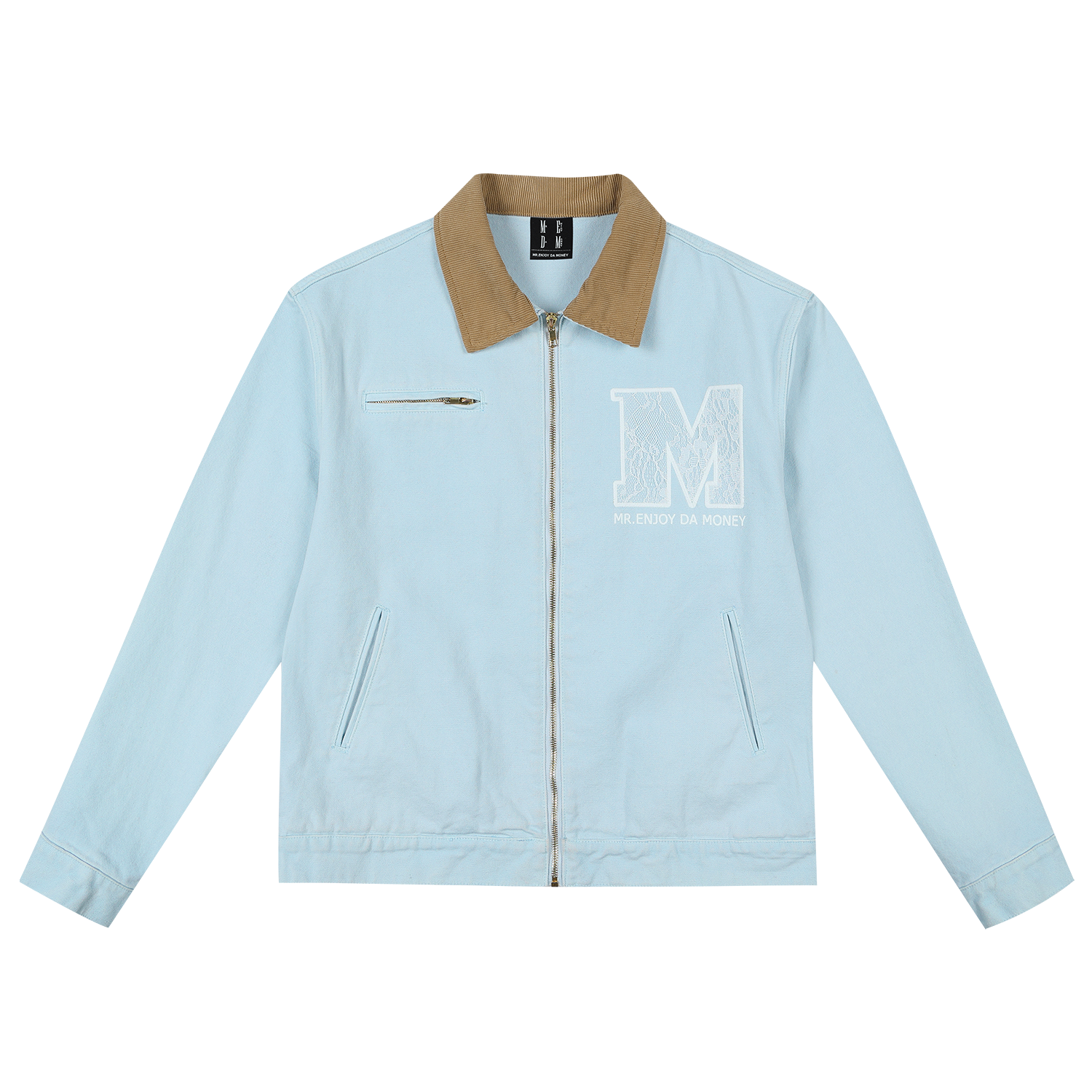 MEDM lace Detroit casual lapel jacket for couples, trendy American retro loose jacket for spring and autumn