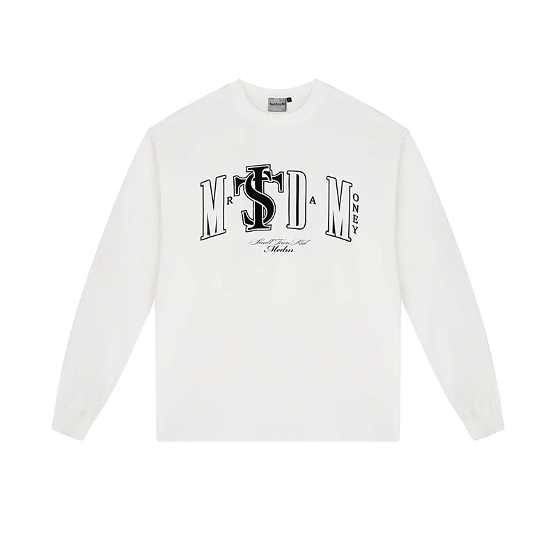 MEDM x STK collaboration ASEN long sleeved T-shirt men's spring autumn American hip-hop pullover top women's