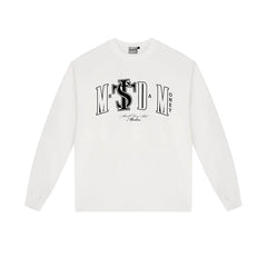 MEDM x STK collaboration ASEN long sleeved T-shirt men's spring autumn American hip-hop pullover top women's