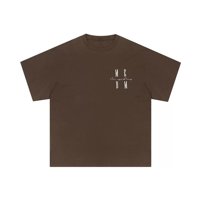 MEDM China-Chic Summer Short Sleeve T-shirt Wang Hedi Same style Men's and Women's Cotton Fashion T-shirt