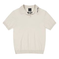 MEDM Tri color Embroidered Alphabet Handwritten Font Casual Polo Short Sleeve New Product Relaxation Flip Collar Half Sleeve T-shirt for Men