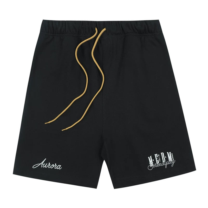 MEDM26SS 3D Embroidery Basic Set Shorts Summer American Retro Quarter Pants Men's Straight Casual Pants Trendy