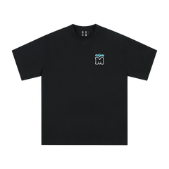 MEDM Summer Trendy Brand Color Match M Basic Short Sleeve T-shirt for Men, Versatile, Casual Couple, Loose Half Sleeve T-shirt for Women