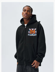 MEDM Angel & Devil Horns Zip-Up Hoodie