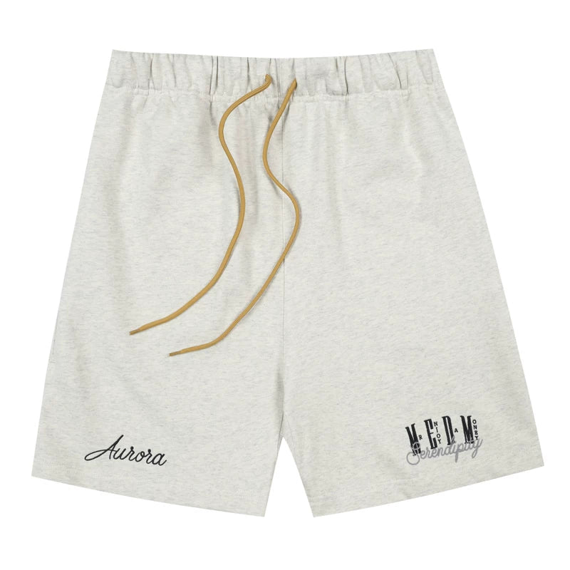 MEDM26SS 3D Embroidery Basic Set Shorts Summer American Retro Quarter Pants Men's Straight Casual Pants Trendy