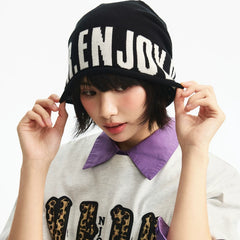 MEDM versatile single item without brim, warm and cold resistant knitted cold hat, American casual, loose and comfortable winter hat