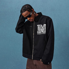 MEDM lace Detroit casual lapel jacket for couples, trendy American retro loose jacket for spring and autumn
