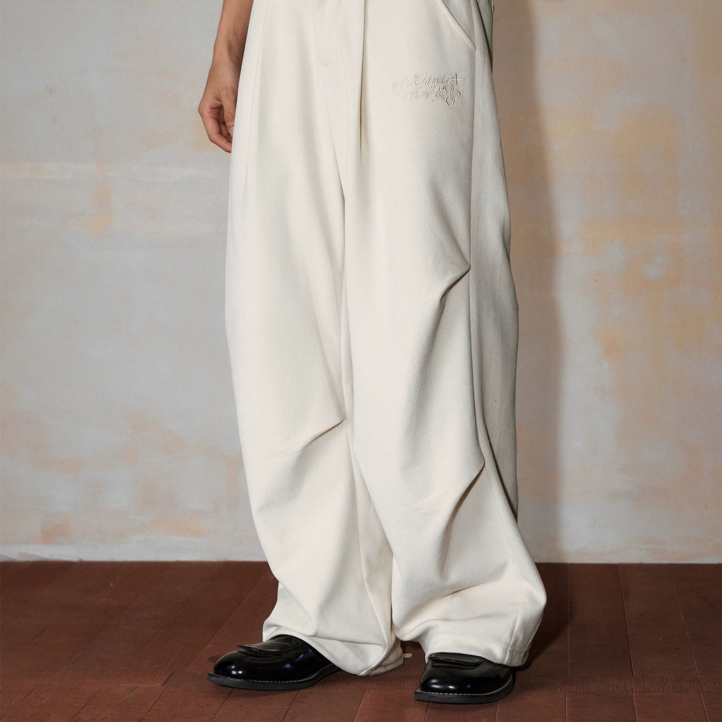 MEDM Maillard Wide Leg Loose Work Uniform Paratrooper Pants American Commuter Solid Color Versatile Floor Dragging Casual Pants Autumn