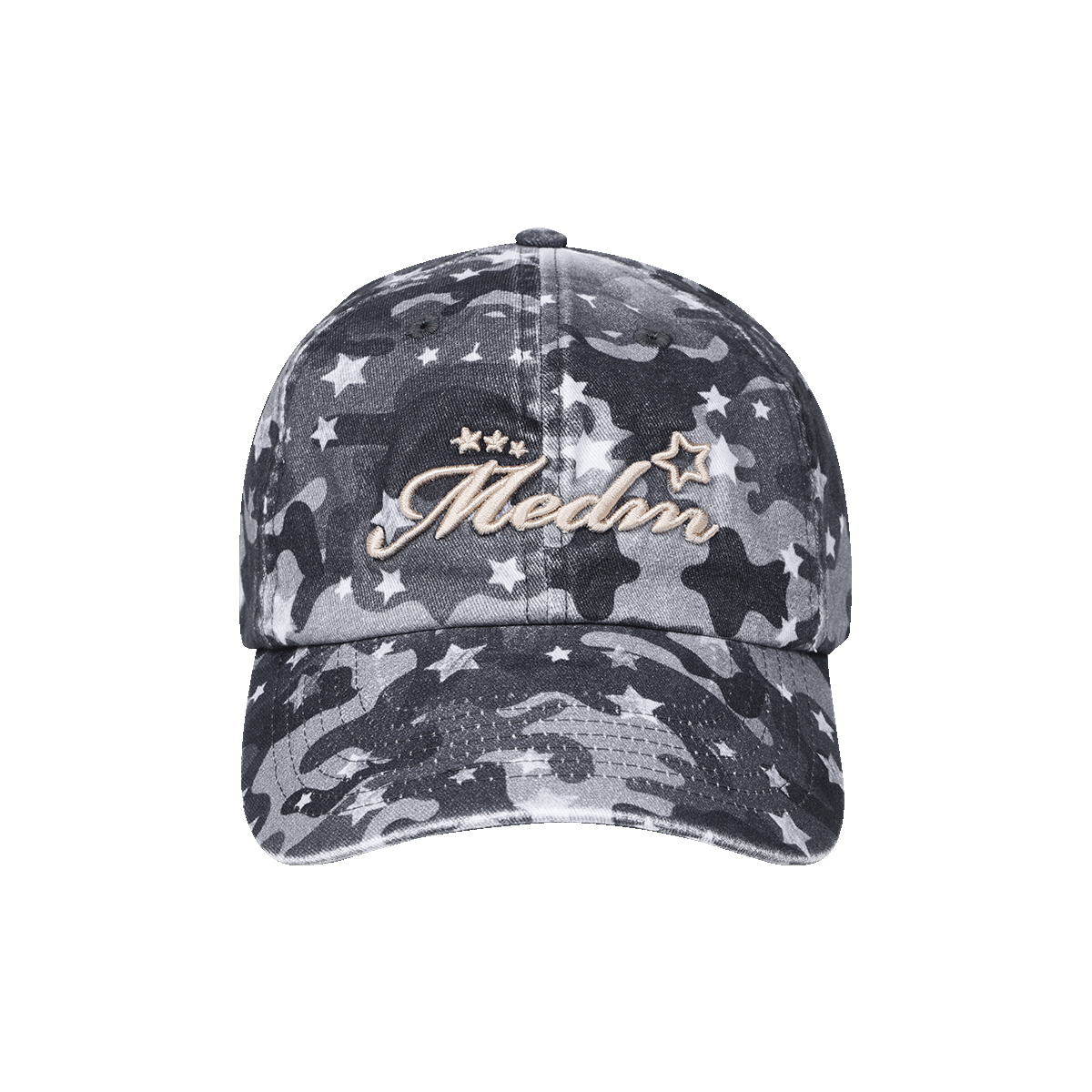 MEDM letter logo embroidered camouflage sun protection baseball cap summer new style American retro casual duckbill cap for men and women