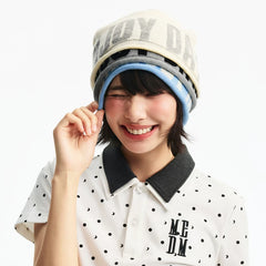 MEDM versatile single item without brim, warm and cold resistant knitted cold hat, American casual, loose and comfortable winter hat