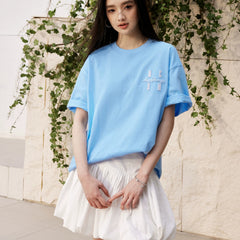 MEDM26SS basic logo toothbrush embroidered short sleeved men's summer American high street T-shirt women's trendy brand casual T-shirt