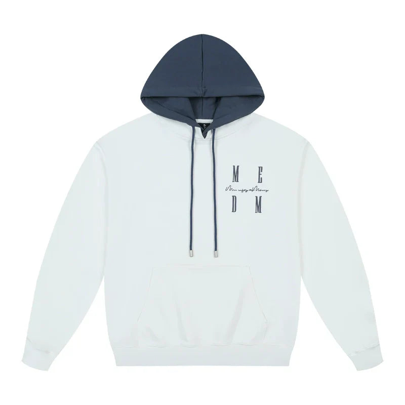 MEDM Layered Look Color Block Hoodie