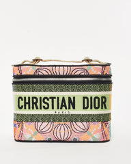 Dior Pink Multi Embroidered Canvas Dior In Lights Diortravel Vanity Case