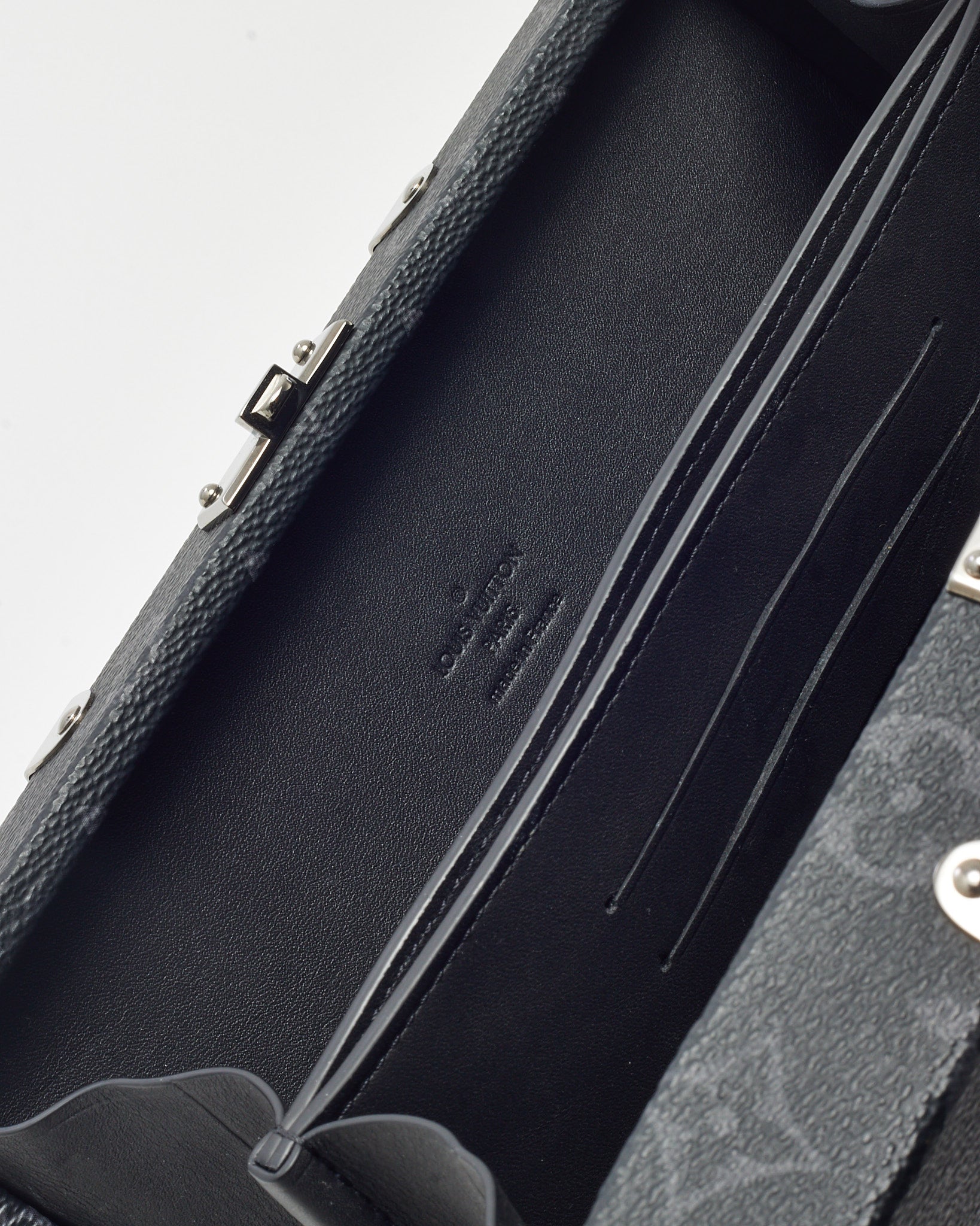 Louis Vuitton Black Monogram Eclipse Wallet Trunk Wristlet