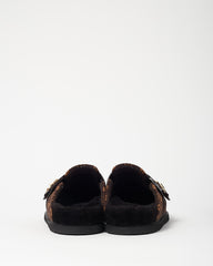 Louis Vuitton Brown Monogram Cashgora Wool LV Cosy Flat Comfort Closed Mules - 41