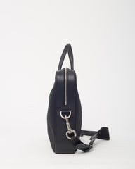 Gucci Black Techno Canvas Web Top Handle Briefcase with Strap