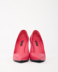 Louis Vuitton Coral Dark Pink Epi Leather Pointed Toe Pumps - 36