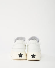 Dior White Calfskin Leather and Beige Suede Dior Star Sneakers - 38