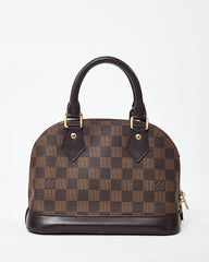 Louis Vuitton Damier Ebene Coated Canvas Alma BB Handbag