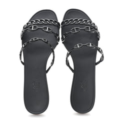 Rubber Chaine d'Ancre Rivage Sandals 38 Black