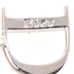 Crystal Hoop Earrings Silver