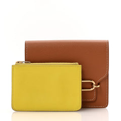Evercolor Bi-Color Roulis Slim Wallet Gold Lime