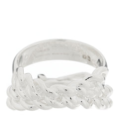 Sterling Silver MM Boucle Selier Inflexible Ring 57 8