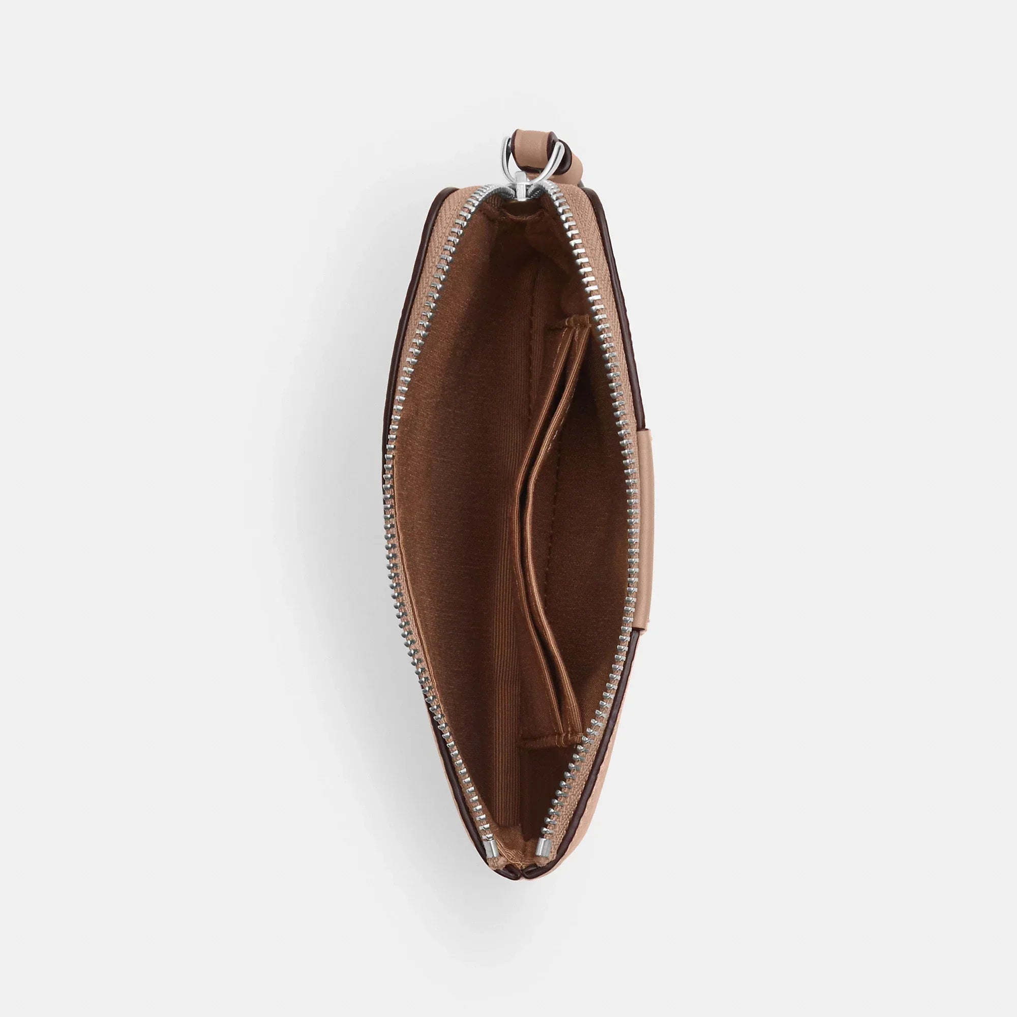Coach Outlet Corner Zip Wristlet In Signature Canvas With Stripe