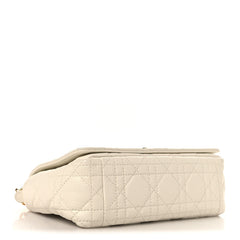 Grained Calfskin Cannage Small Caro Bag White