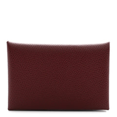 Epsom Calvi Card Case Rouge H