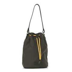 Canvas Gabardine Bucket Bag Oliva Giallo