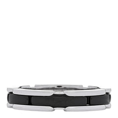 18K White Gold Black Ceramic Small Ultra Ring 59 8.75